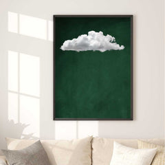 Emerald Green Cloud Wall Art