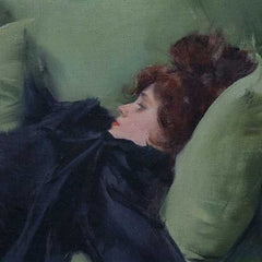 Altered Vintage Art - Shh...I'm reading