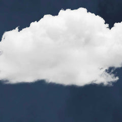 Cloud Wall Art - Navy Blue