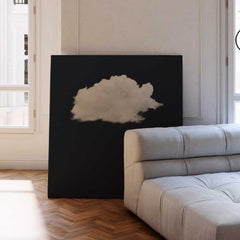 Cloud Wall Art - Navy Blue