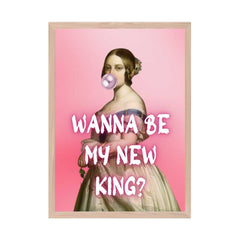 Altered Vintage Art - Wanna be my new king