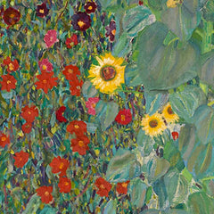 Garden with Sunflowers - Gustav Klimt