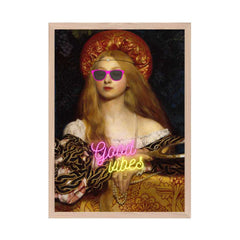 Altered Vintage Art - Quote: Good Vibes