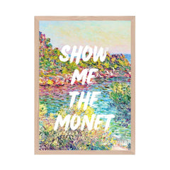 Altered Vintage Art - Quote: Show me the Monet