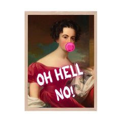 Altered Vintage Art - Oh hell no