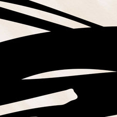 Abstract Impressions: Black Brush Strokes