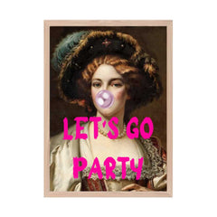 Altered Vintage Art - Let's go party