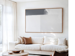 Minimalist Grey & White Abstract Wall Art - Mono Harmony – Digital Download