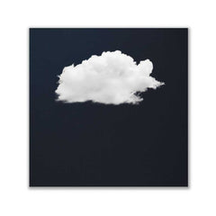 Cloud Wall Art - Navy Blue