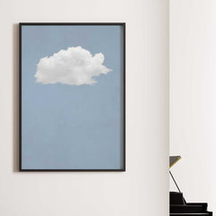 Cloud Wall Art - Blue