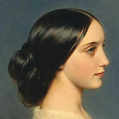 Altered Vintage Art - I am a rich woman