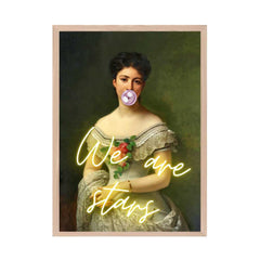 Altered Vintage Art - We are stars