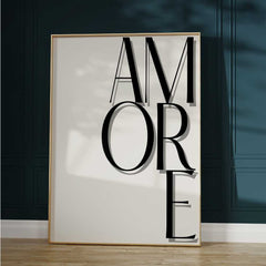 Amore - Typography Art
