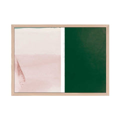 Pink and Emerald Green Abstract Wall Art Print, Modern Minimalist Scandinavian Digital Download, Block Artwork for Home Decor