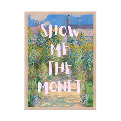 Altered Vintage Art - Quote: Give me the Monet