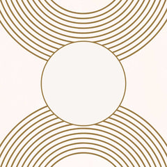 Golden Symmetry: Gold Line Art Circles