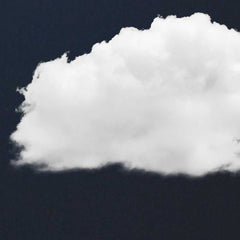 Cloud Wall Art - Navy Blue