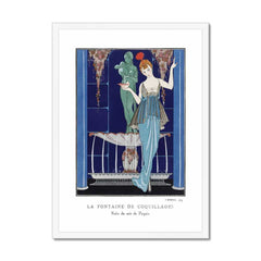 La Fontaine de coquillages: Robe du soir de Paquin - George Barbier