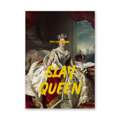 Altered Vintage Art - Quote: Slay queen