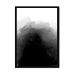 Ascending Shadows: Black Watercolour