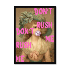 Altered Vintage Art - Don't rush me
