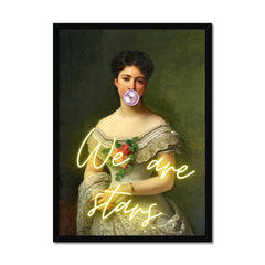 Altered Vintage Art - We are stars