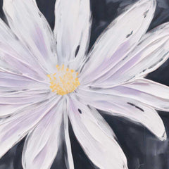 Solitary Elegance: Vintage Oil Painted Daisy in Print