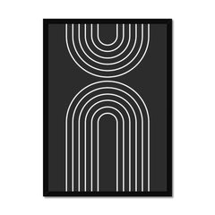 Monochrome Arches: White Lines on Black