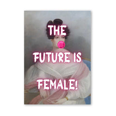 Altered Vintage Art - The Future is Female