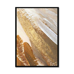 Gold and Beige Abstract Wall Art