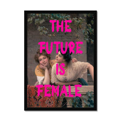 Altered Vintage Art - The future is female