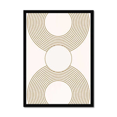 Golden Symmetry: Gold Line Art Circles
