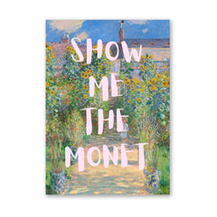 Altered Vintage Art - Quote: Give me the Monet