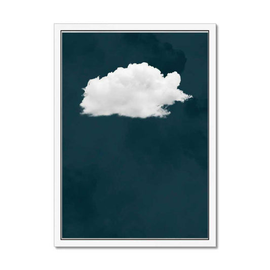 Canvas - Navy Blue / Turquoise Cloud Art
