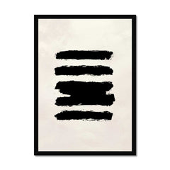 Beige and Black Abstract