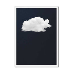 Canvas - Navy Blue Cloud Art