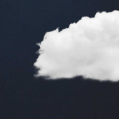 Cloud Wall Art - Navy Blue