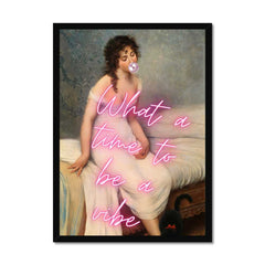 Altered Vintage Art - What a time to be a vibe