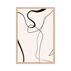 Beige Aesthetic Line Art