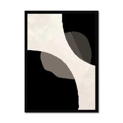 Black and Beige Abstract