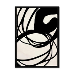 Beige Enigma with Black Swirls