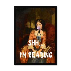 Altered Vintage Art - Shh...I'm reading