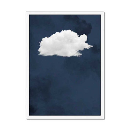 Canvas - Navy Blue Cloud Art