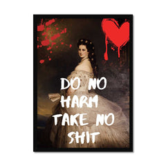 Altered Vintage Art - Do no harm, take no shit!