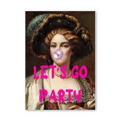 Altered Vintage Art - Let's go party