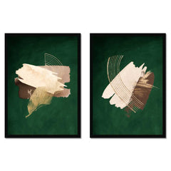 Emerald Green and Earthy Tones Duo