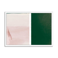 Pink and Emerald Green Abstract Wall Art Print, Modern Minimalist Scandinavian Digital Download, Block Artwork for Home Decor