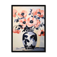 Blush Blossoms: Pink Flowers in a Vase