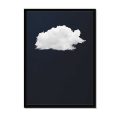 Canvas - Navy Blue Cloud Art
