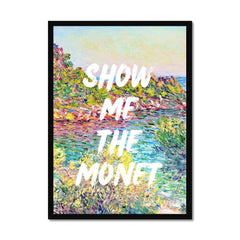 Altered Vintage Art - Quote: Show me the Monet